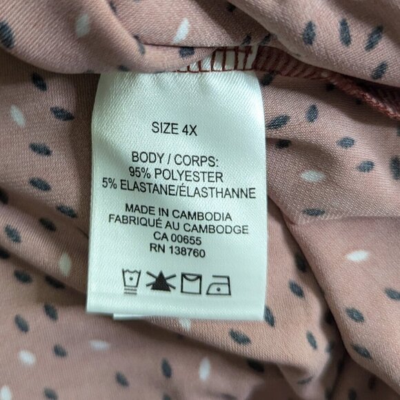 In Every Story Penningtons Sleeveless Dress Brick Red 4X Plus Size NEW - Picture 5 of 8